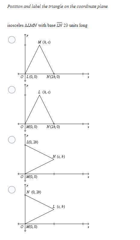15. position and label the triangle on the coordinate plane.
