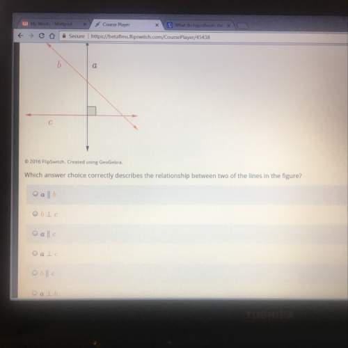 Which answer correctly describes the relationship between two of the lines in the figure?