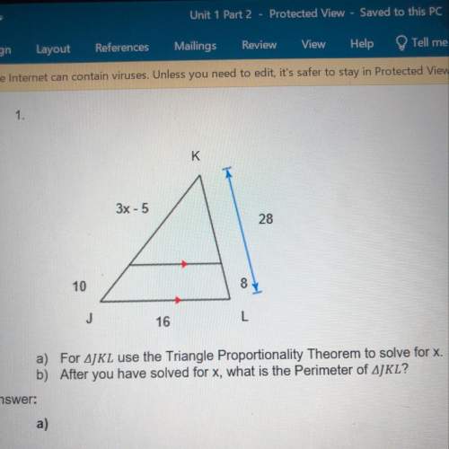 For jkl use the triangle proportionality theorem to solve for x