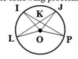 Measure of angle loi= 38 degrees measure of angle jop= 84 degrees find measure of angle