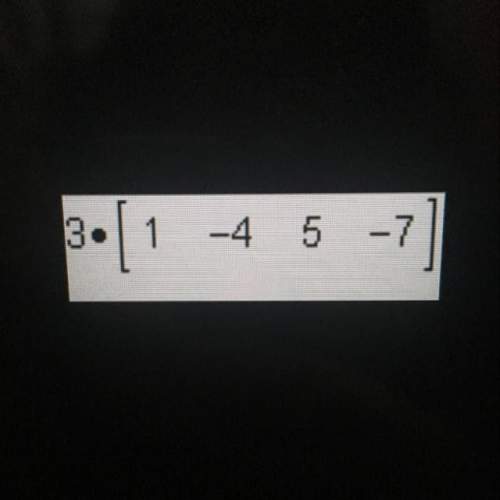 What is the product?  a. [3 -12 15 -21] b. [4 -1 8 -4] c. [3 12