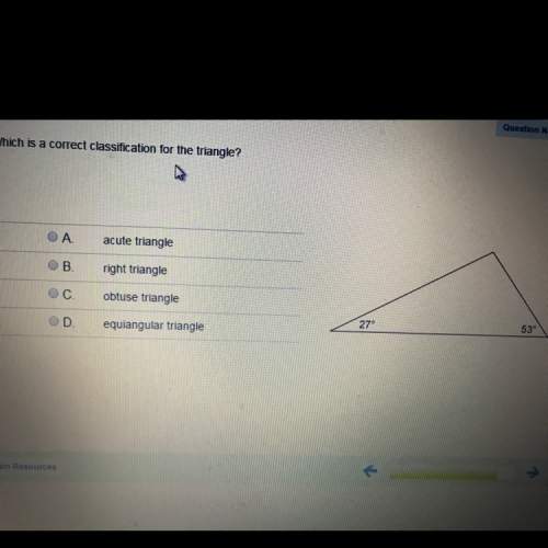 Which is a correct classification for the triangle