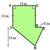 Find the area of the following polygon