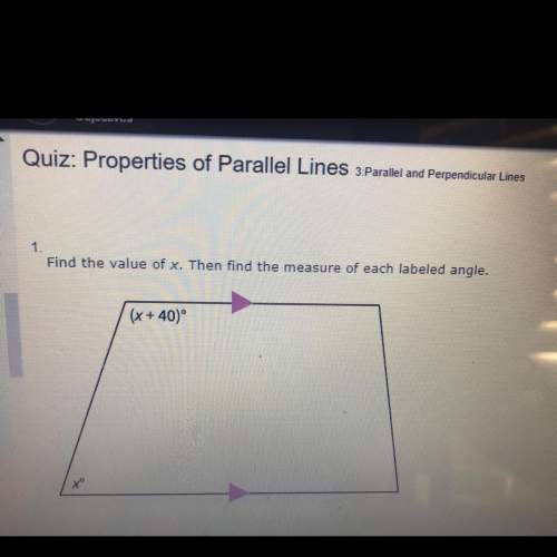 Answers choice  x=110; the labeled angles are 110 and 70  x=70; the labeled angels are