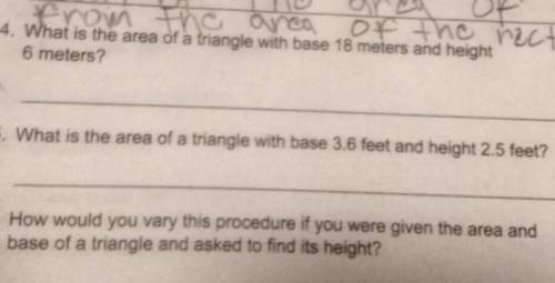 What is the area of a triangle with base 18 meters and height6 meters?