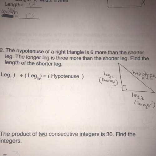 How do i find the length of the short leg?