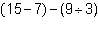 Which expression has a negative value?