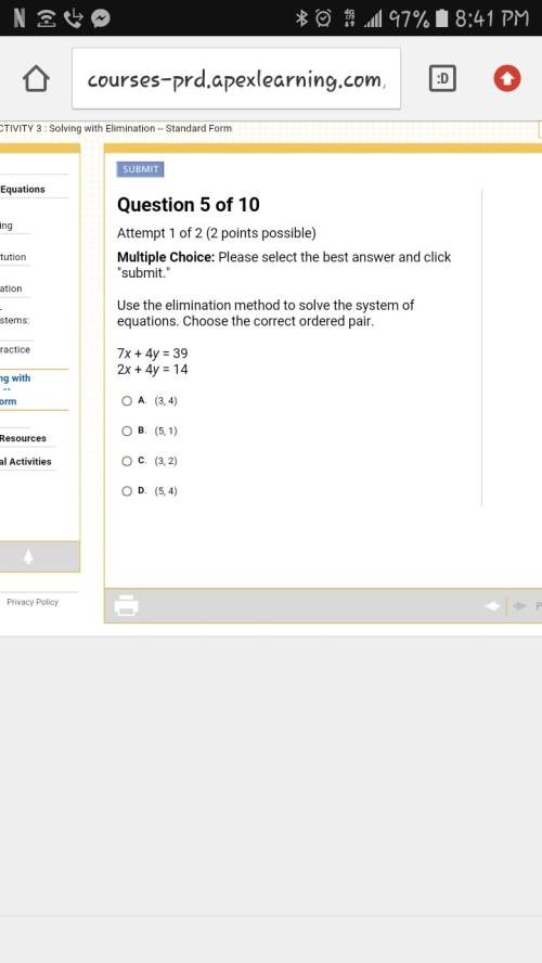 Use the elimination method to solve the system of equations. choose the correct ordered pair.