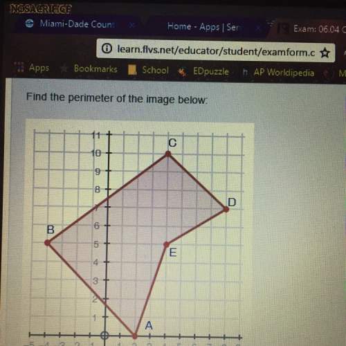 Find the perimeter of the image bellow: a: 32.1 units b: 35.8 units c: 37.6 units d: 39.2 units&lt;