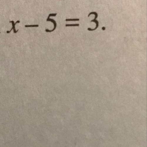 What is the first step to finding he value of x in the equation