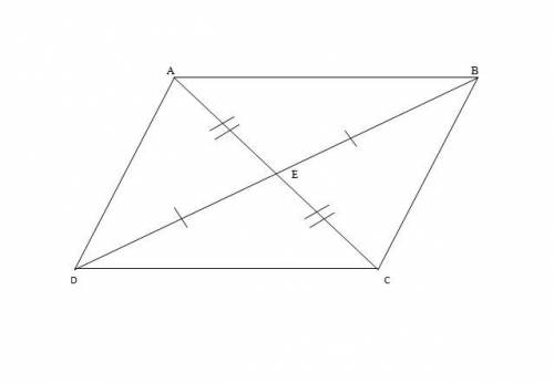 Proving the parallelogram diagonal theoremgiven abcd is a parralelogam, diagnals ac and bd intersect