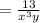 =\frac{13}{x^3y}