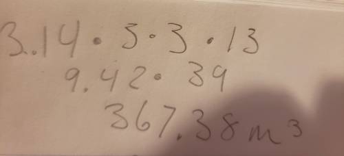 Use the net to find the approximate surface area of the cylinder to the nearest square meter. 273 m2