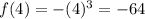 f(4)=-(4)^3=-64