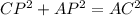 CP^{2} +AP^{2} =AC^{2}