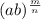 (ab)^{\frac{m}{n} }