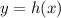 y=h(x)