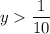 y  \dfrac{1}{10}