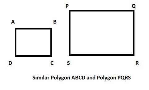Polygon abcd is similar to polygon pqrs. write a proportion that shows one set of corresponding side