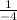 \frac{1}{-4}