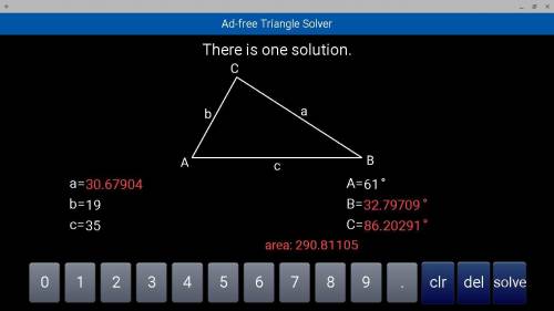 Trig  solve these triangles  any or all