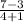 \frac{7-3}{4+1}