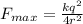 F_{max} = \frac{kq^2}{4r^2}