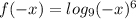 f(-x)=log_{9}(-x)^{6}