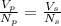 \frac{V_p}{N_p}=\frac{V_s}{N_s}