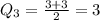 Q_3=\frac{3+3}{2}=3