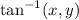 \tan^{-1}(x,y)