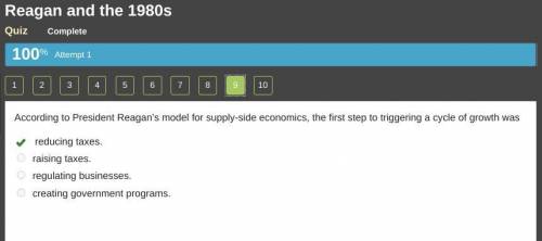 According to reagans supply-side economics, the first step to triggering the cycle of growth was