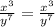 \frac{x^3}{y^7} =\frac{x^3}{y^7}