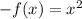 -f(x)=x^2