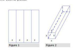 On a rectangular piece of cardboard with perimeter 10 inches, three parallel and equally spaced crea