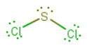 What is the name of the hybrid orbitals used by sulfur in scl2?  express your answer in condensed fo