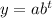 y=ab^t