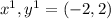 x^1,y^1=(-2,2)