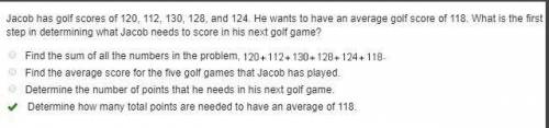 Jacob has golf scores of 120, 112, 130, 128, and 124. he wants to have an average golf score of 118.
