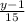 \frac{y-1}{15}