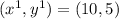 (x^1, y^1)=(10,5)