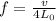 f = \frac{v}{4L_0}