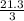 \frac{21.3}{3}