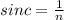 sin c = \frac{1}{n}