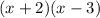 (x+2)(x-3)