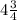 4 \frac{3}{4}