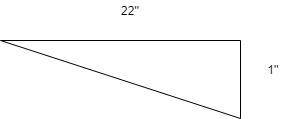 To function properly, a water outflow pipe must drop 1 inch for every 22 inches of horizontal distan