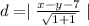 d=\mid \frac{x-y-7}{\sqrt{1+1}}\mid