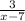 \frac{3}{x - 7}