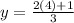 y = \frac{2(4) + 1}{3}\\